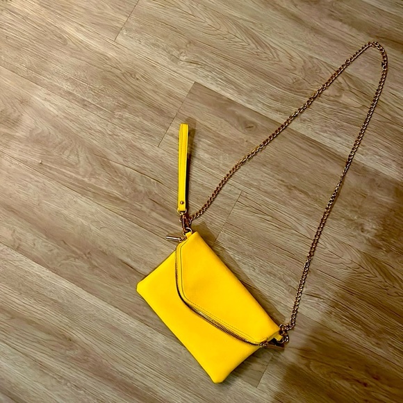 Handbags - Sunny Yellow Handmade Chain Strap Crossbody